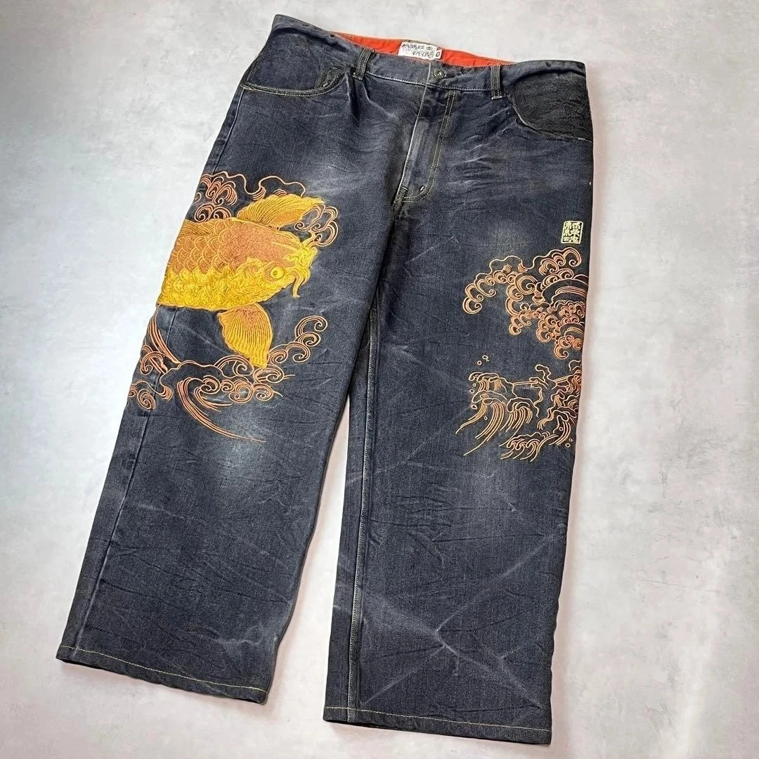 Indigo Dye Kit - 原宿系 日本レトロ セルビッチジーンズ メンズ Y2K 高級ブランド