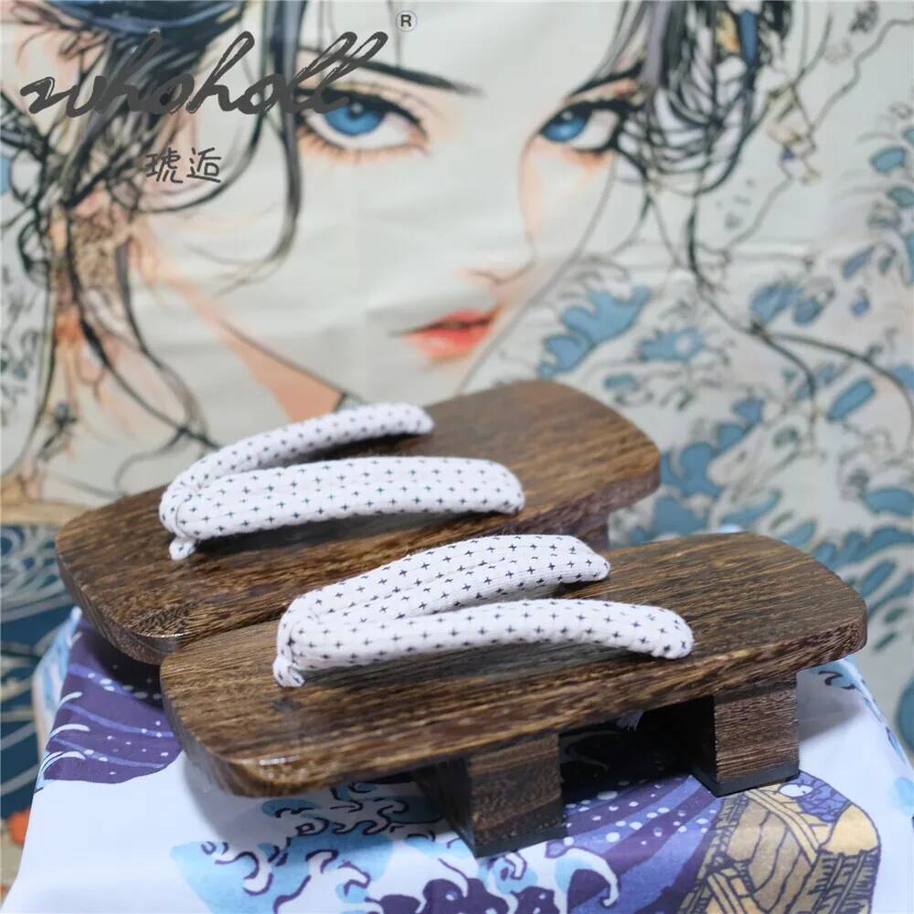 Geta Wooden Sandal - ユニセックス日本製木製下駄サンダル夏用男女兼用スリッパ二本爪厚底プラットフォームコスプレ衣装靴フリップフロップ下駄