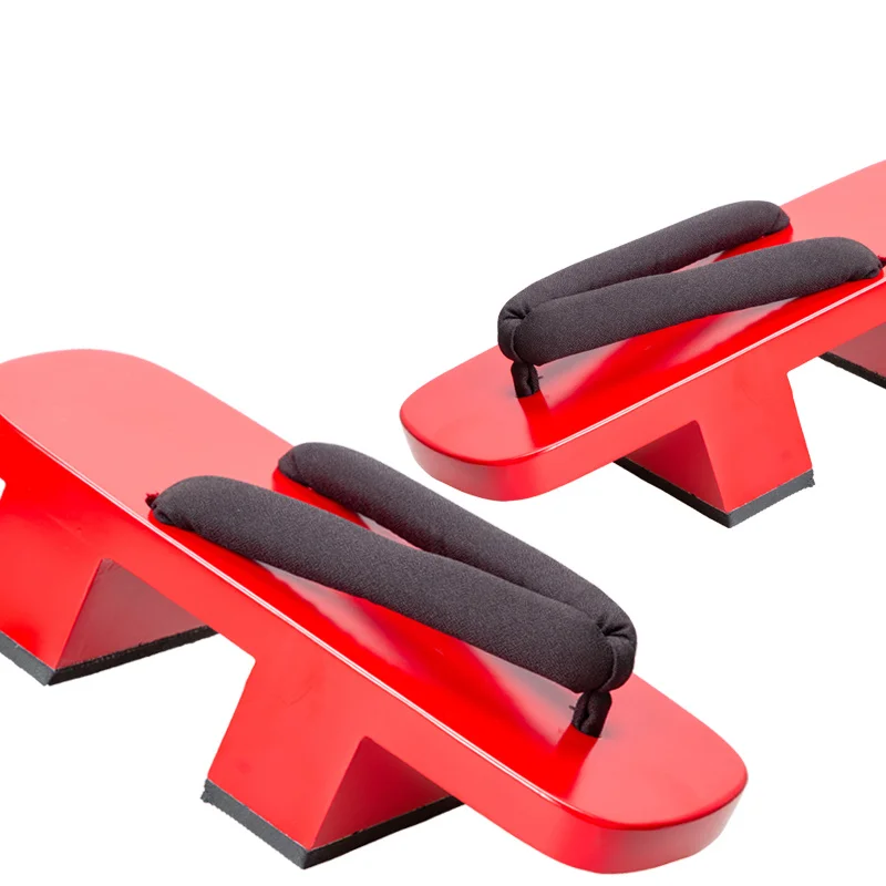 Geta Wooden Sandal - 女性用コスプレシューズ 赤塗りハイヒール木製サンダル 日本の下駄 美しいコスプレ用木製サンダル