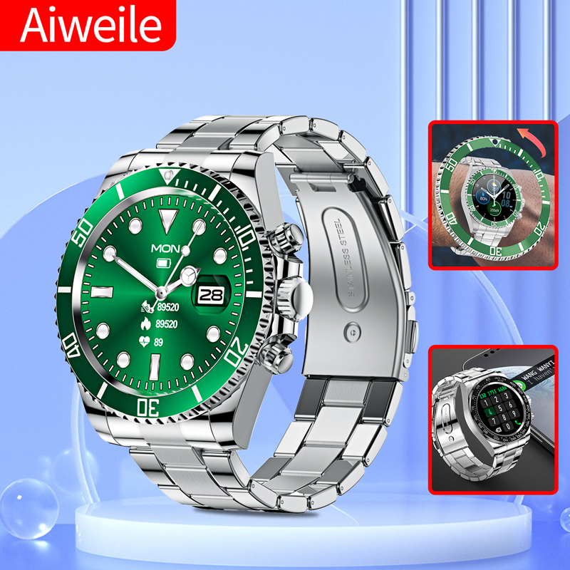 Japanese Luxury Lifestyle - Aiweile AW12 新スタイルの高級スマートウォッチダイヤル応答通話男性用防水スポーツデジタルビジネス腕時計ギフト用