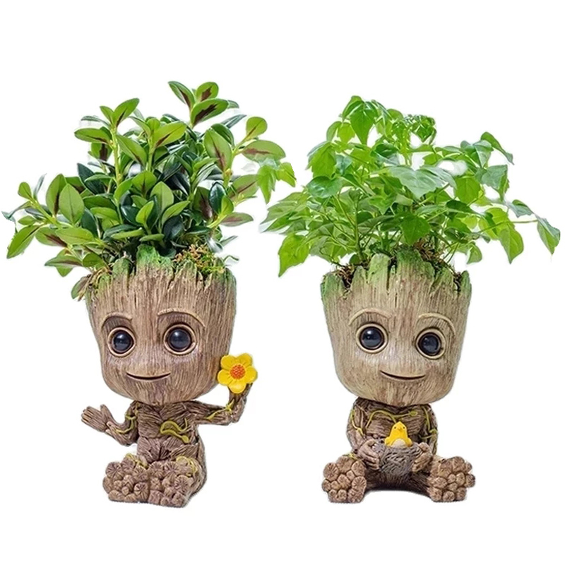 Japan Lifestyle - 家の装飾工芸品ミニチュアモデルオフィスデスクトップディスプレイ漫画グルート置物工芸品装飾ツリーマン飾り 5 センチメートル