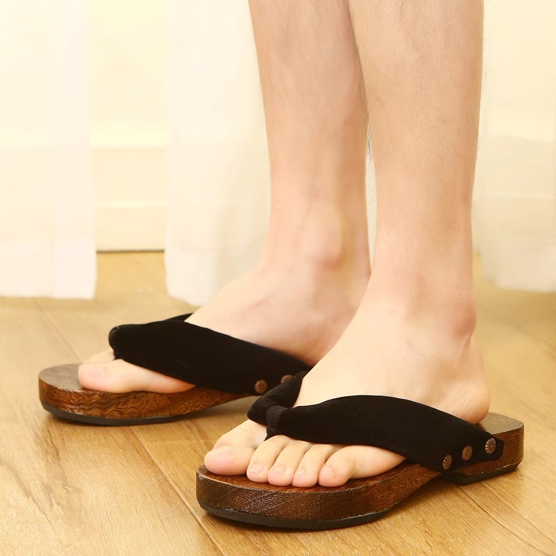 アニメ忍者夏下駄スリッパ男性女性コスプレ靴中国風ドラゴンスト - Geta Wooden Sandal のレビューと価格