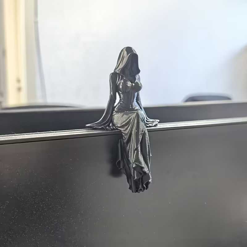 死神の女神像デスクトップ装飾品神秘的な女性の座り姿勢ダークモ - Japan Lifestyle のレビューと価格