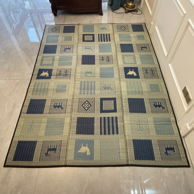 和風長方形畳 - 180x240cm 天然葦草フロアマット  - Tatami Mat Rush のレビューと価格