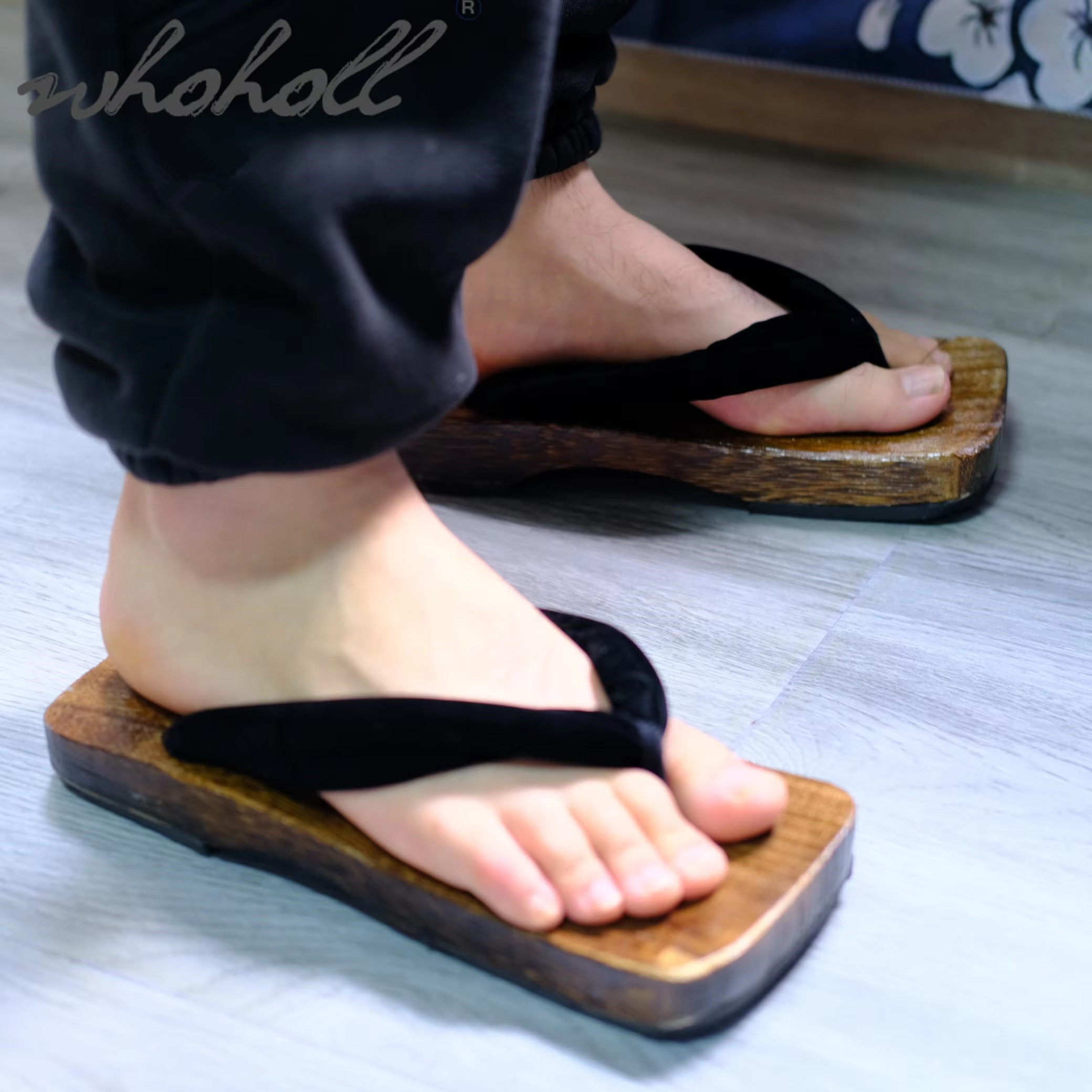 メンズスリッパ 日本の下駄 ビーチサンダル アニメ 鬼滅の刃 - Geta Wooden Sandal のレビューと価格