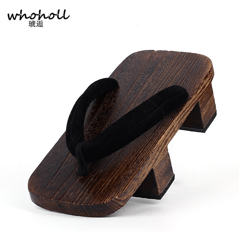 WHOHOLL 下駄二本歯サンダルアニメコスプレ日本下駄サン - Geta Wooden Sandal のレビューと価格