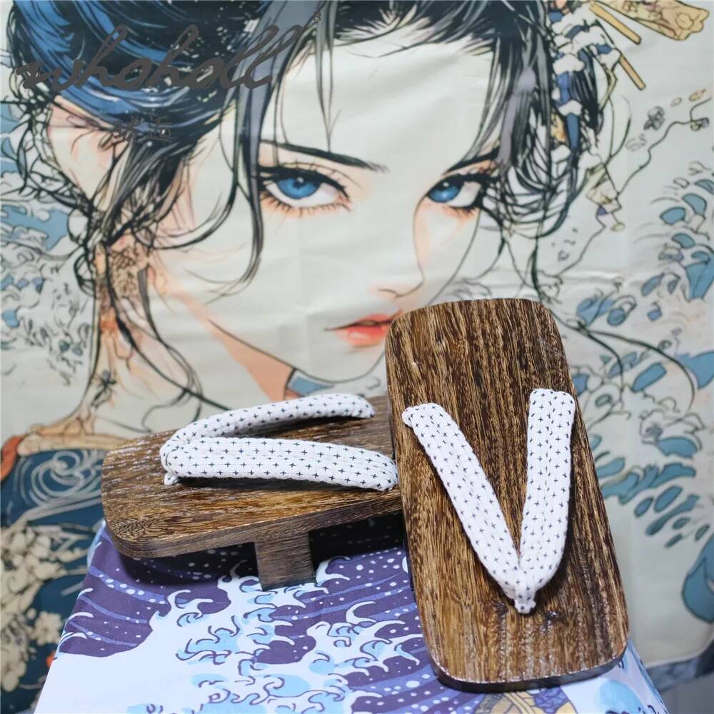 ユニセックス日本製木製下駄サンダル夏用男女兼用スリッパ二本爪 - Geta Wooden Sandal のレビューと価格