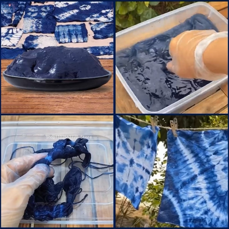 子供の手染めの野菜の染料、個別の泥、DIYの創造的なネクタイ - Indigo Dye Kit のレビューと価格