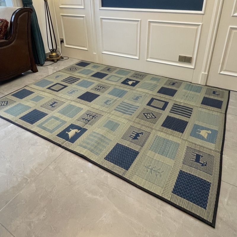 ヨガ、和風長方形畳マット - 180x240cm 天然ラッシ - Tatami Mat Rush のレビューと価格