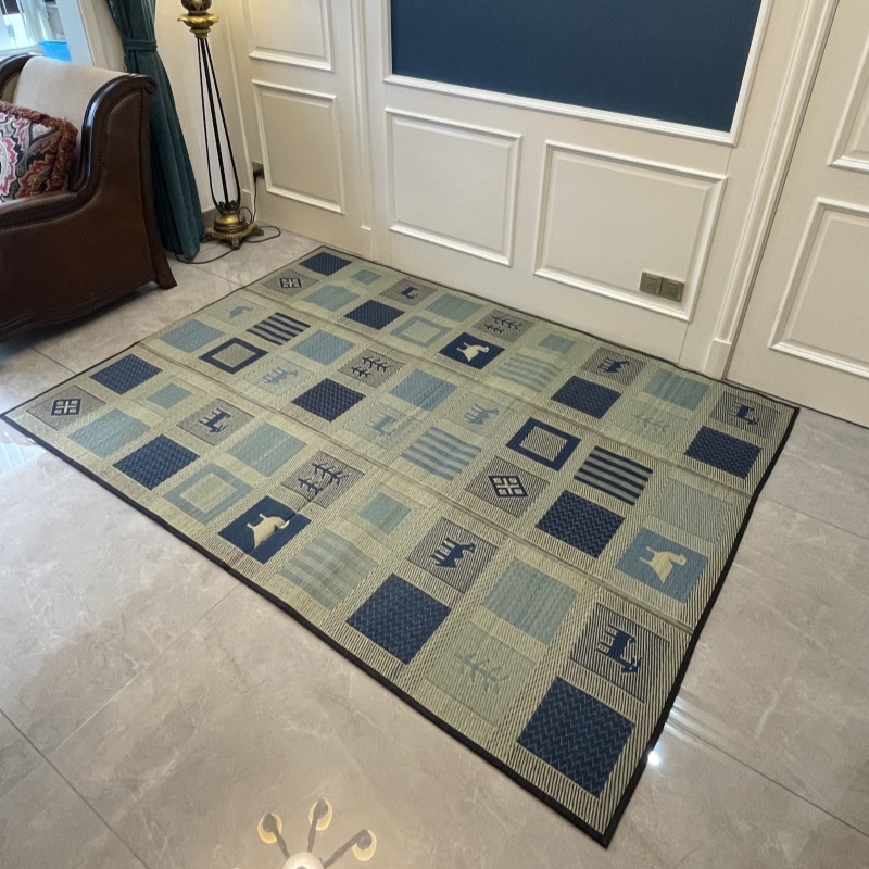 ヨガ、和風長方形畳マット - 180x240cm 天然ラッシ - Tatami Mat Rush のレビューと価格