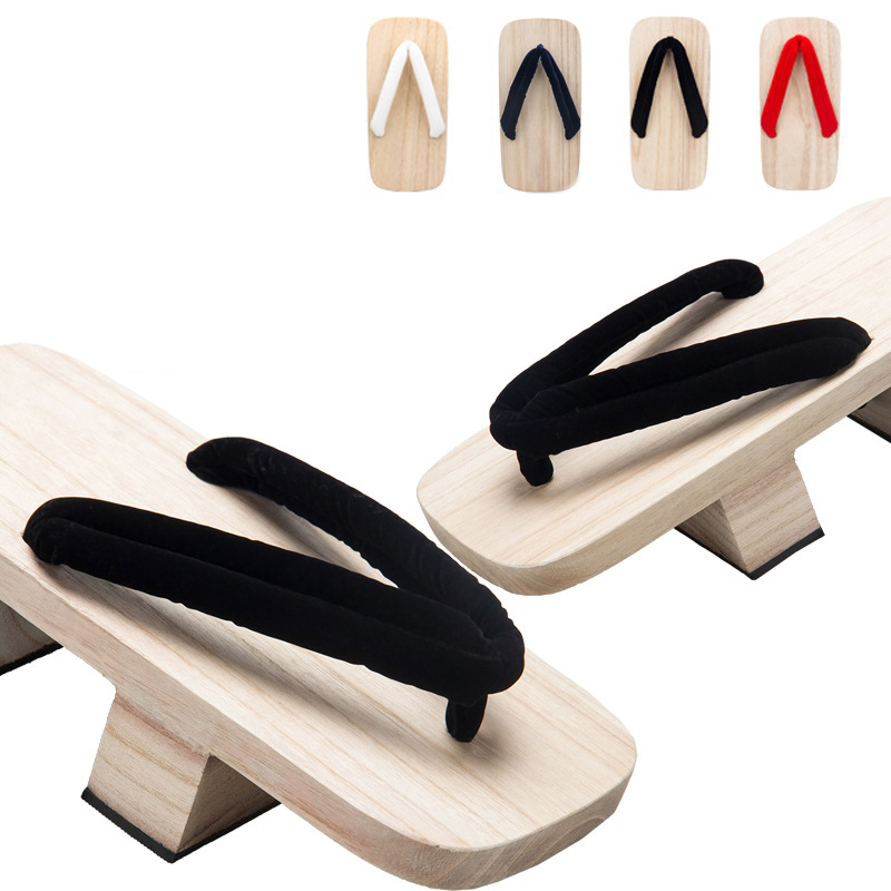 和風木製下駄カジュアルフリップフロップ足袋靴下スリッパサンダ - Geta Wooden Sandal のレビューと価格