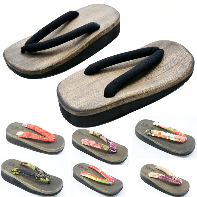 女性用コスプレシューズ ミッドヒール 日本下駄 クラシック  - Geta Wooden Sandal のレビューと価格