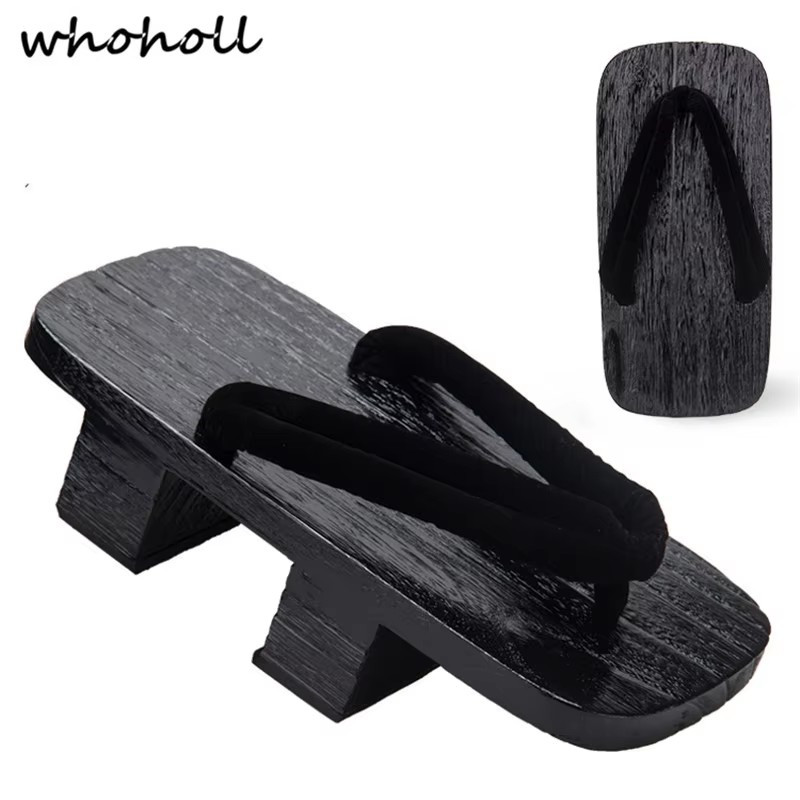 Whoholl 自来也コスプレ日本の着物下駄下駄男性女性ユニ - Geta Wooden Sandal のレビューと価格