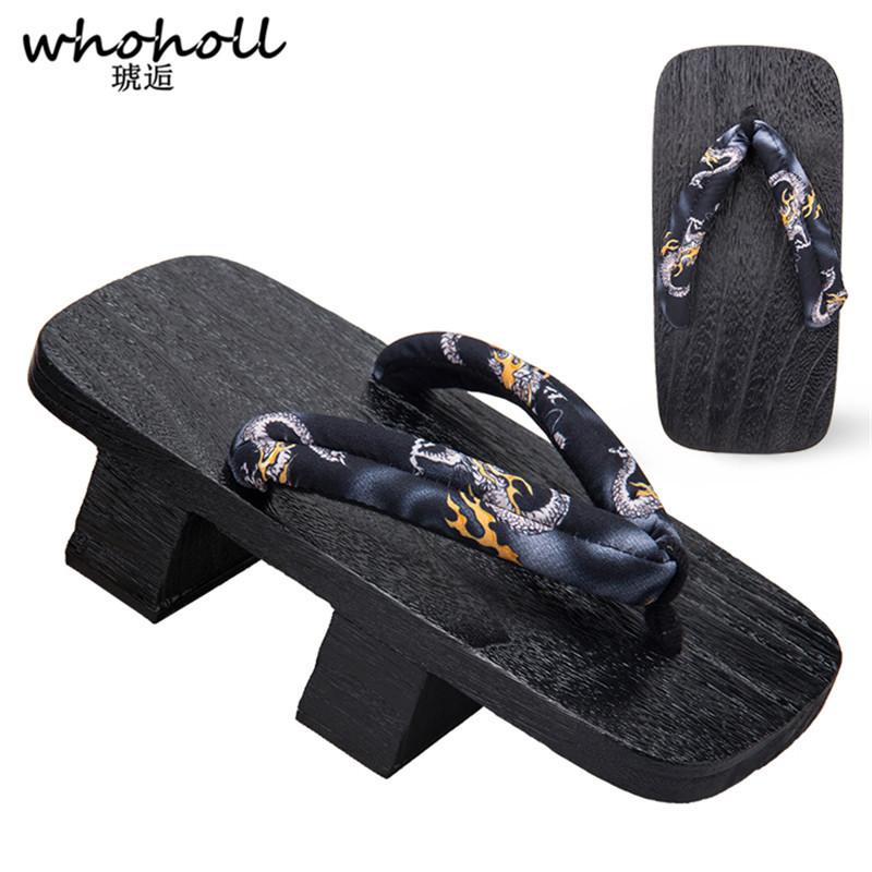 Whoholl 自来也コスプレ日本の着物下駄下駄男性女性ユニ - Geta Wooden Sandal のレビューと価格