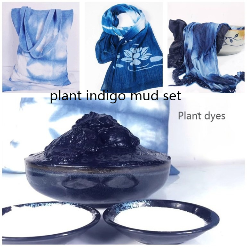 インディゴ泥絞り染め染料セット/非加熱植物染料 手作りDIY - Indigo Dye Kit のレビューと価格