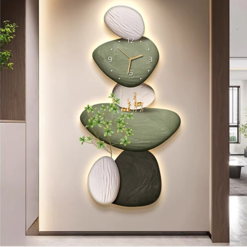 和風のユニークな壁掛け時計セキュリティデザイナー美的高級アー - Japanese Luxury Lifestyle のレビューと価格