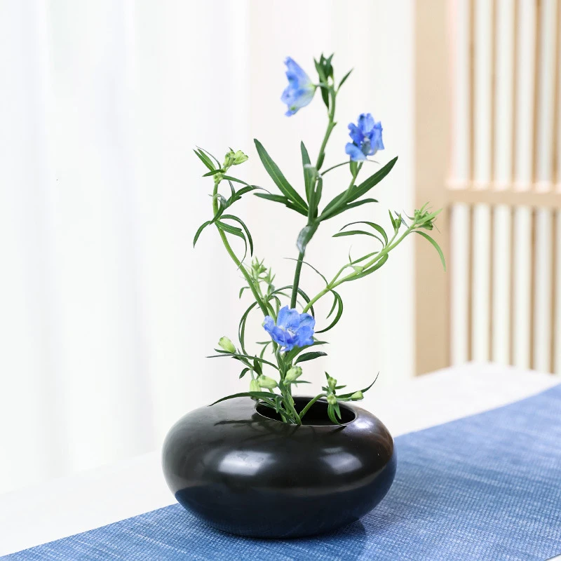 日本のカエルセラミック花瓶生け花日本の生け花フラワーアレンジ - Ikebana Vase Kenzan のレビューと価格